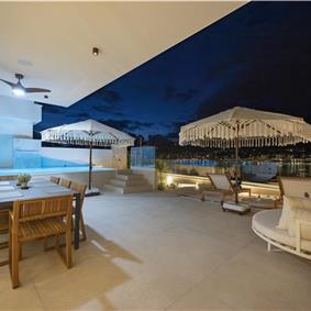 Selection of 5 bedroom seafront villas with heated pool on Ciovo near Trogir, sleeps 10